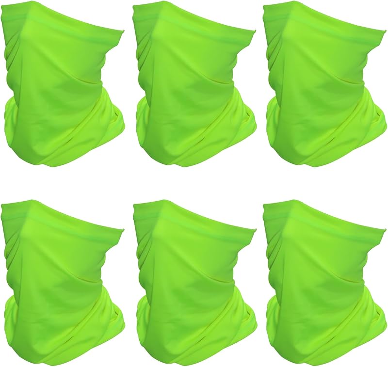 6 Pzas Polainas Cuello Máscara Facial Resistente Viento