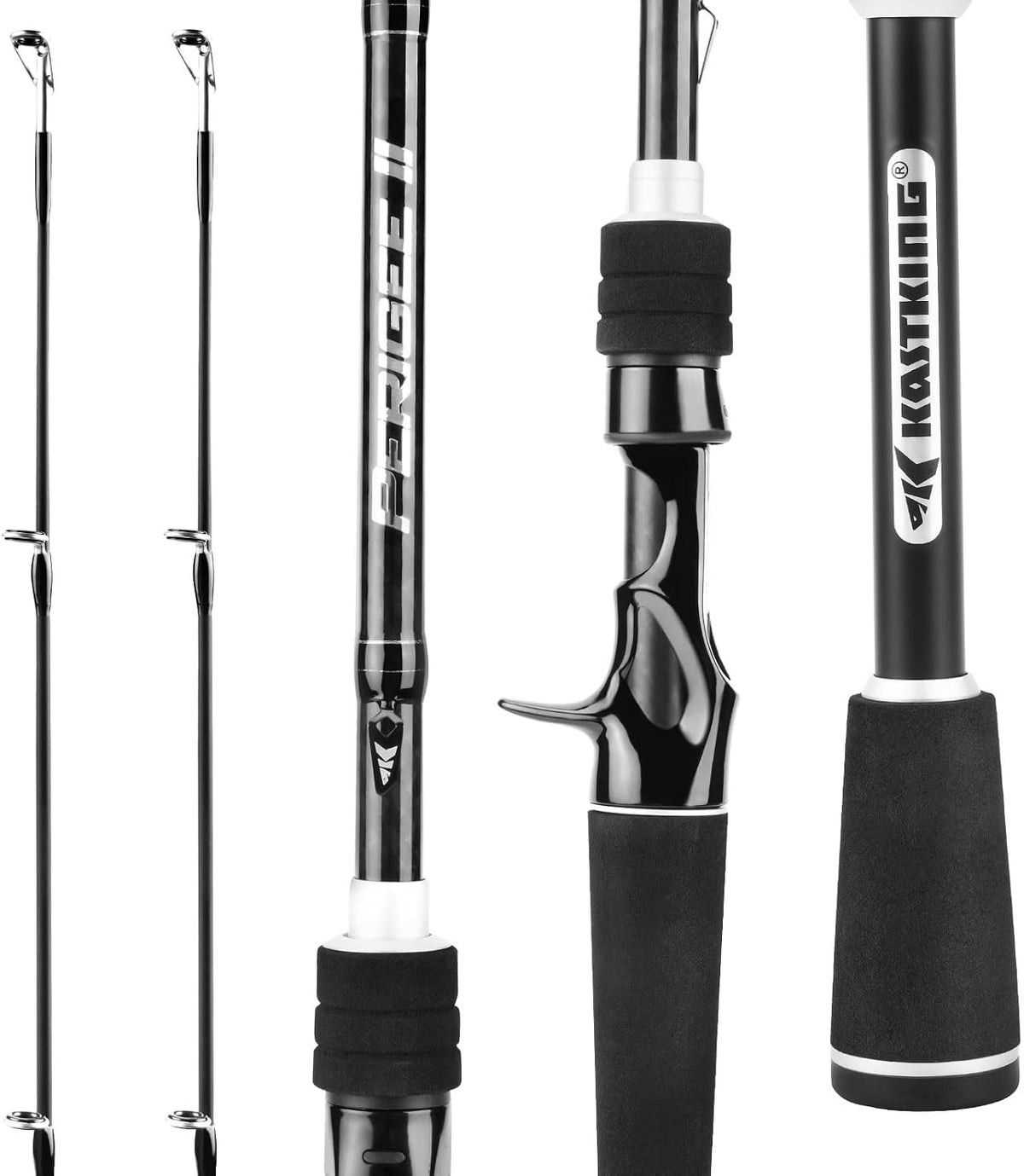 Cañas pescar Fuji O-Ring fibra carbono 24 ton 2 pzas