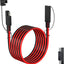 Cable extensión SAE 10ft 14AWG con conector batería coche