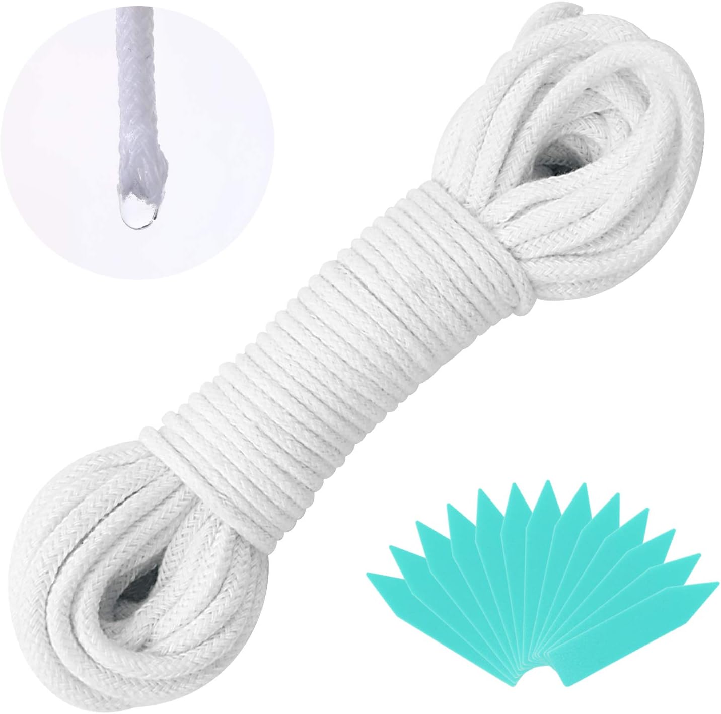Cuerda algodón mecha riego automático 1/6pulg 40ft