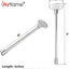 Llave universal válvula gas 1/4 y 5/16" cromo 8"
