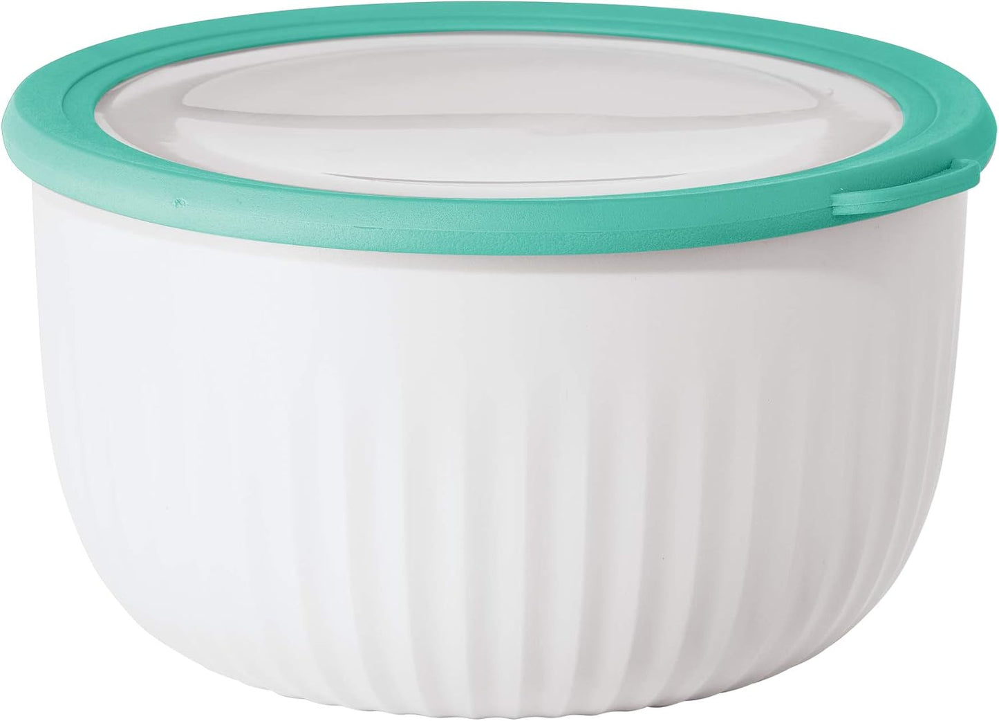 Tazón plástico 4qt con tapa transparente microondas