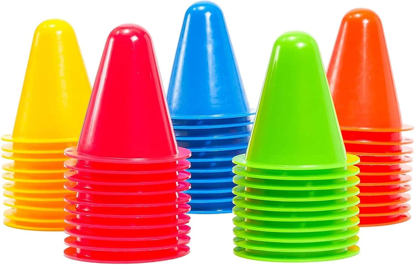 Conos plásticos para entrenamiento de fútbol 3" set 50
