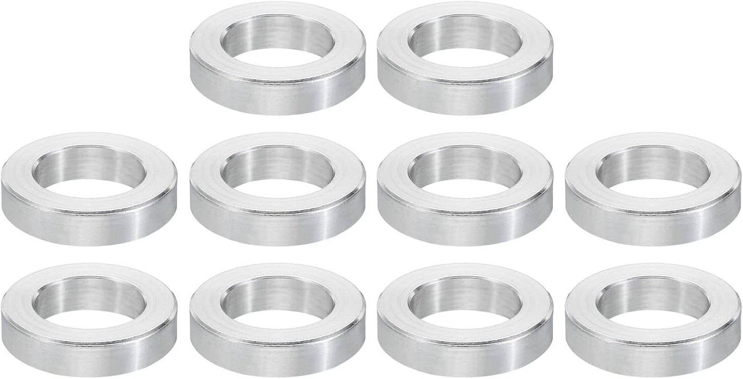 Espaciadores aluminio M12 10 pzas 0.49x0.79x0.2pulg