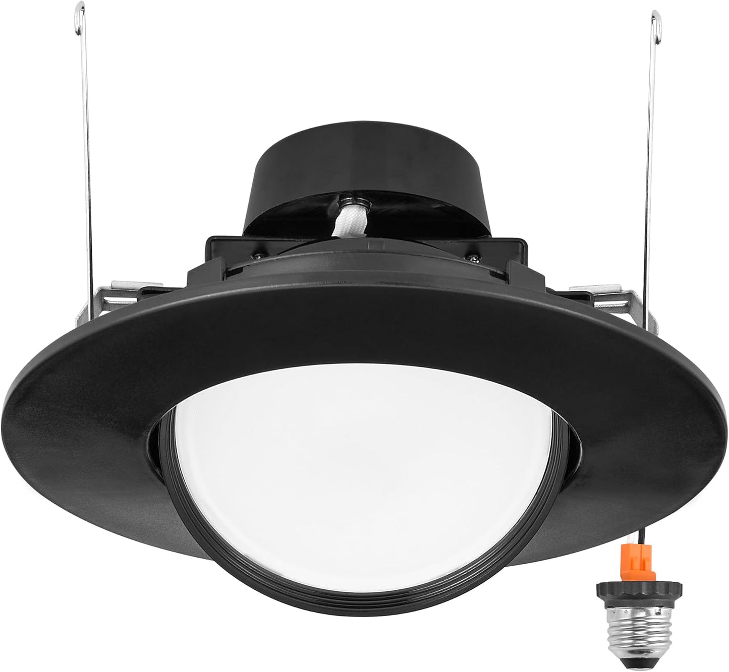 Luz LED giratoria 5-6pulg 1000lm 5 CCT regulable borde negro