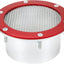 Rejilla malla parachoques 3" auto carreras rojo