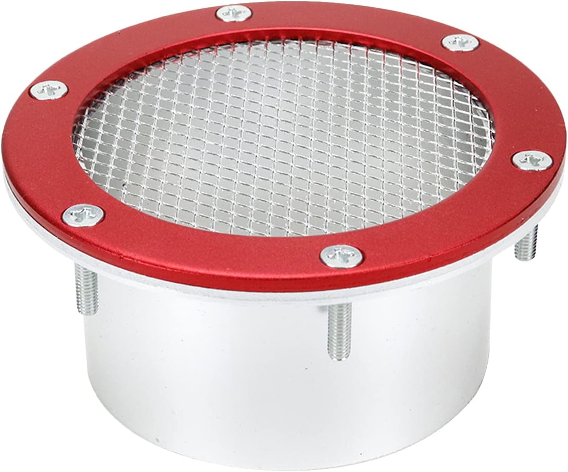 Rejilla malla parachoques 3" auto carreras rojo