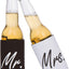 Set enfriadores latas regalo boda señor señora negro blanco