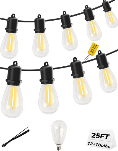 Guirnalda Luces LED Exteriores Bombillas Edison IP44 Colgantes