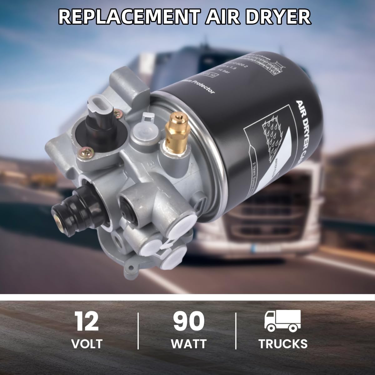 Reemplazo secador aire 12V para Meritor Wabco