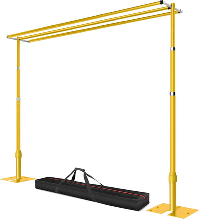 Soporte fondo tubería 10x10ft 3 barras ajustable metal fiestas
