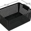 3 Pack Cestas Almacenamiento Plástico Negro