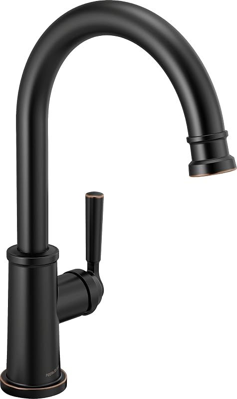 Grifo fregadero cocina un solo mango bronce aceitado