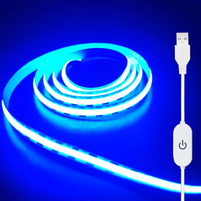 Tira LED USB azul hielo 5V para TV cocina sala 3.28pies