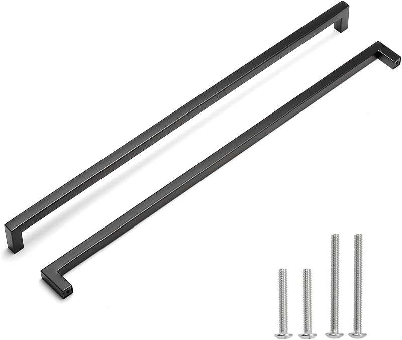 10 Manijas Acero Inox 18" para Gabinete Cocina
