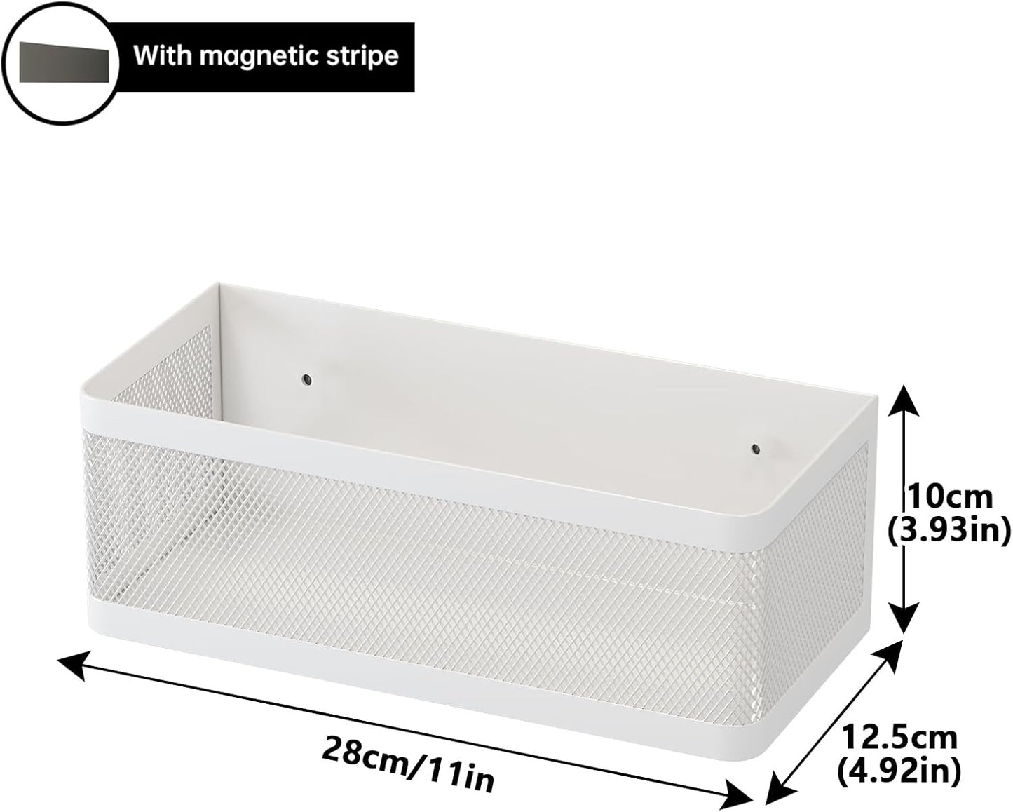Estante magnético para lavadora 11" blanco