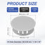 Tapones plástico 1.181in enchufe redondo para muebles