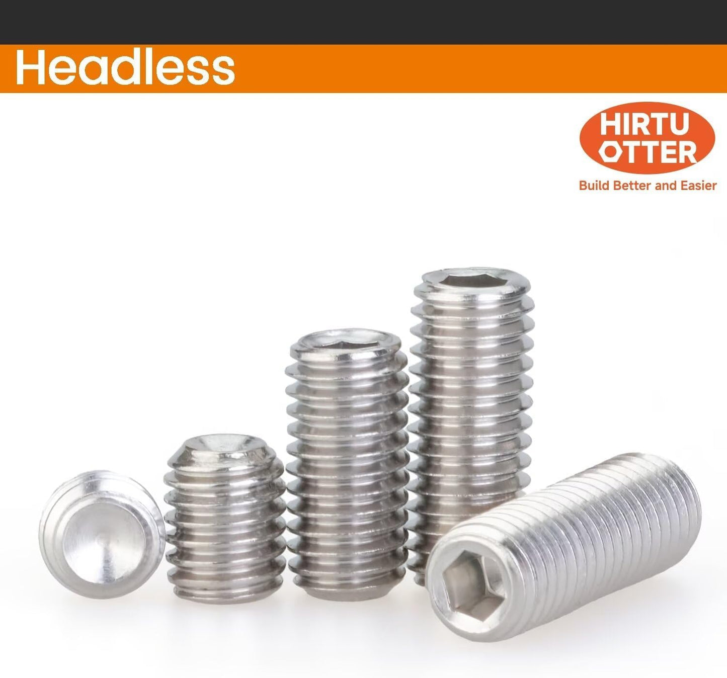 Tornillos acero inox 304 8mm x 8mm 30 pzas