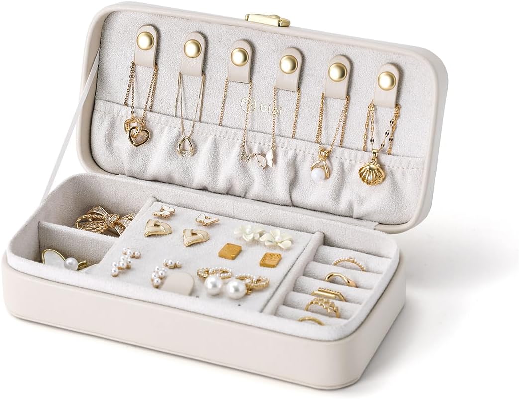 Estuche organiz. joyas viaje con tablero de oreja