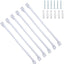 6 Soportes Estante Alambre 17pulg con Anclajes