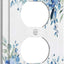 Cubierta interruptor decorativa flor azul 1 banda