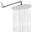 Cabezal ducha lluvia acero inox ajustable 11" cromado