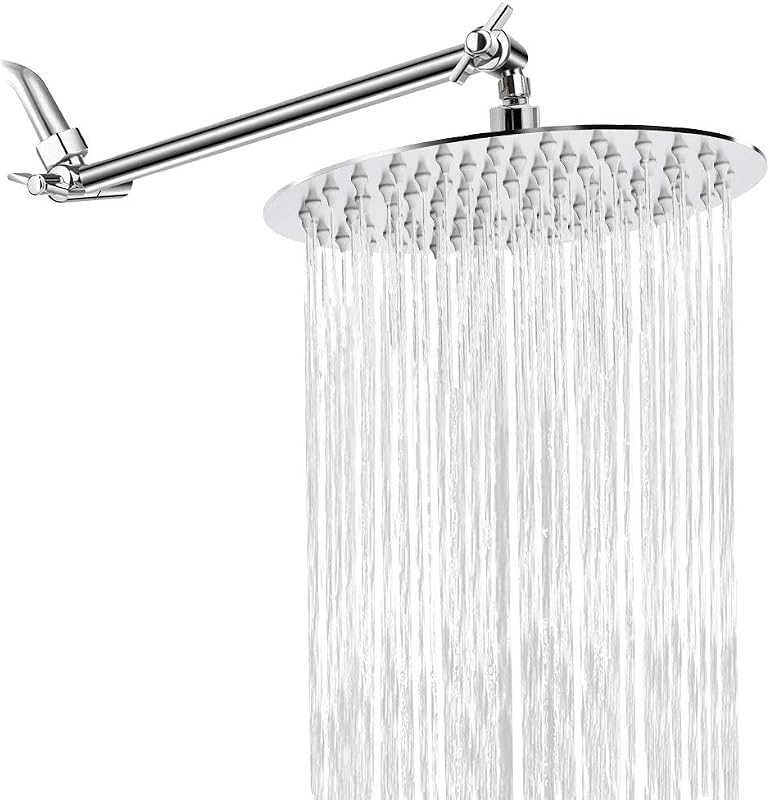 Cabezal ducha lluvia acero inox ajustable 11" cromado