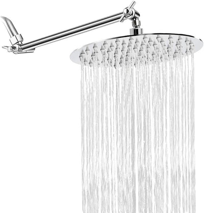Cabezal ducha lluvia acero inox ajustable 11" cromado