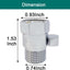 Válvula cierre ducha latón G1/2 control flujo agua cromado