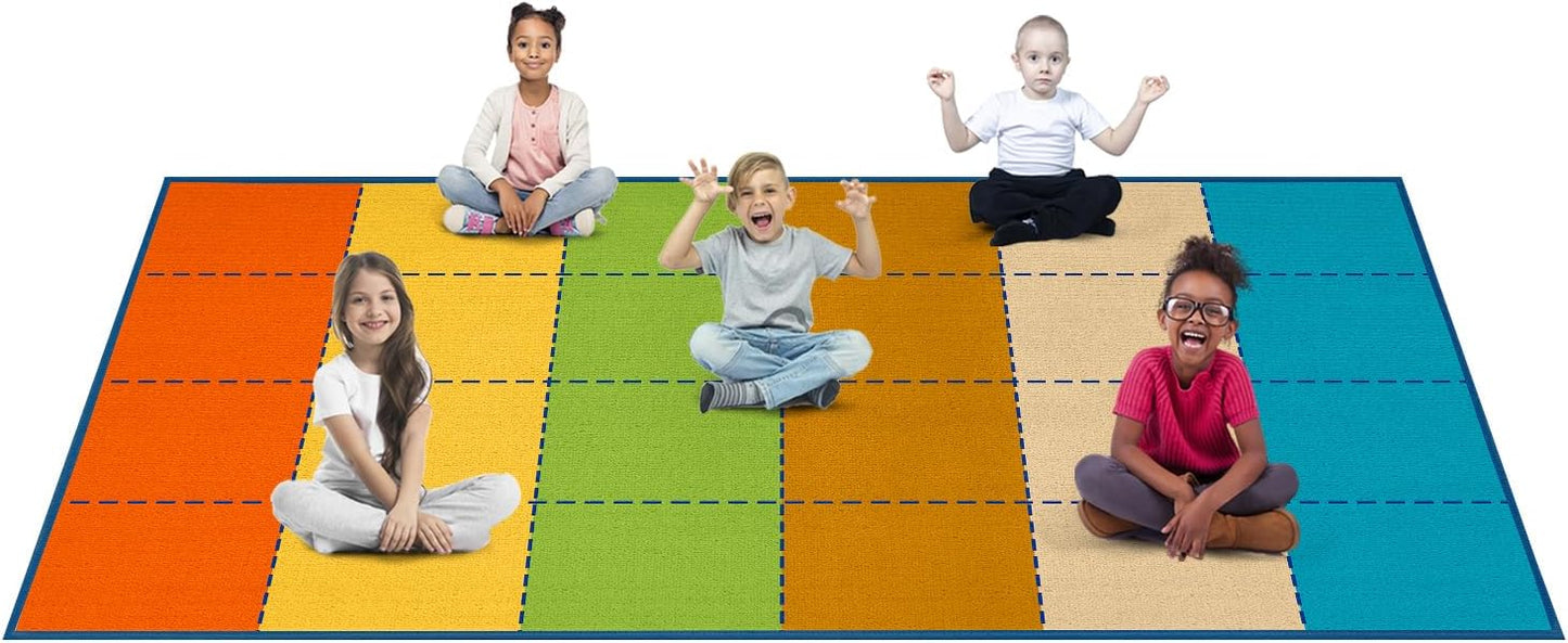 Alfombra aula 24 asientos primaria antiderrap 7.5x13pies