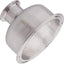 Reductor tazón abrazadera triple acero inox 304 4x1.5pulg