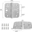 6 Bisagras Seguridad Acero Inox 4" Puertas