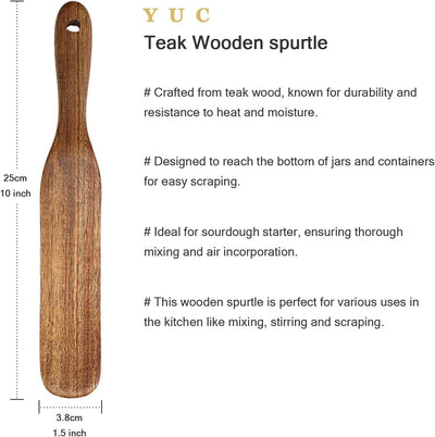 Boquilla madera para masa madre y hornear pan