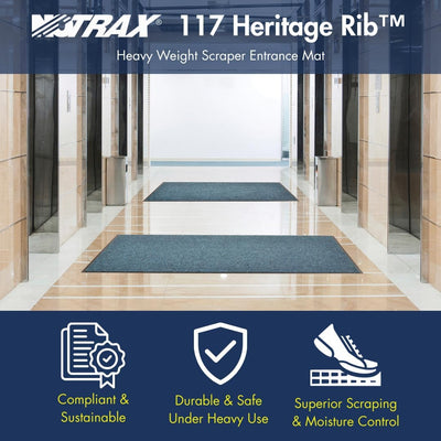 Alfombrilla 117 Heritage Rib interior Carbón 1