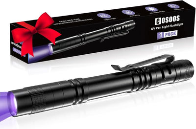 Linterna UV 395nm con clip impermeable para fugas orina chinches