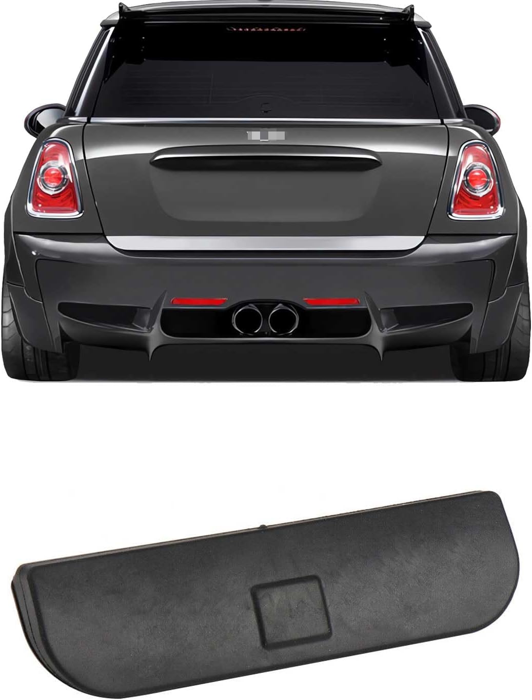Interruptor manija puerta trasera BMW Mini R50 R53 Tapa goma negro