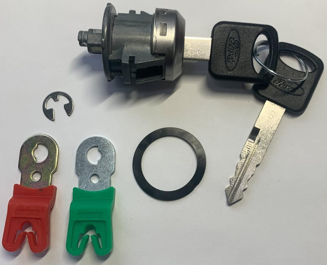 Cilindro llave puerta Ford 2 llaves ovaladas izq/derecha