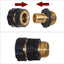 Conector rápido manguera 3/4pulg macho y hembra 3 juegos