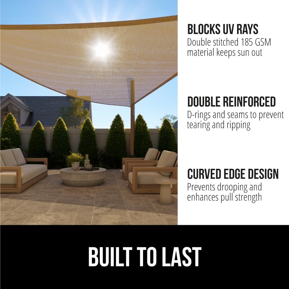 Toldo parasol rectangular resistente UV y óxido