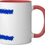 Taza Cerámica Magen David Estrella de David Rojo/Blanco