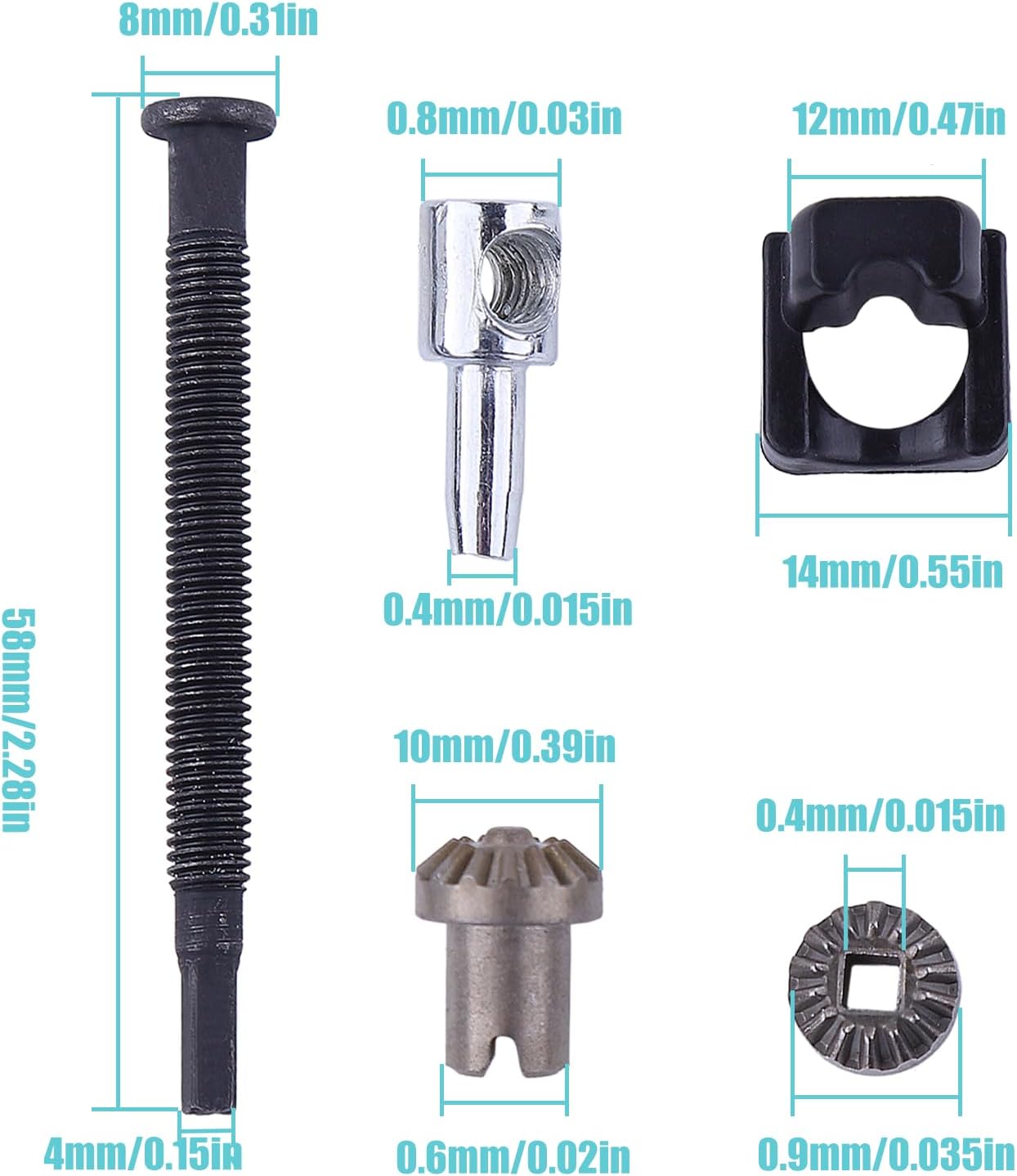 2 Kits Ajustador Tensor Cadena Motosierra Echo