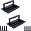 Anillo elevador acero inox negro con s de montaje set 2