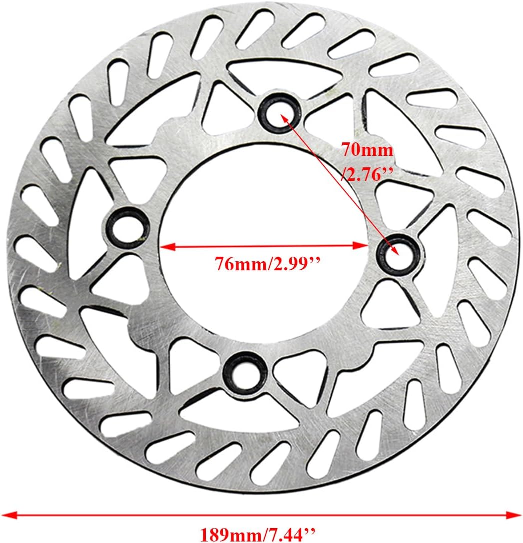 Disco freno 190mm pastilla motocicleta cross SSR RM85 YZ80