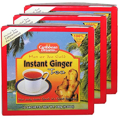 Té jengibre instantáneo endulzado 18g paquete 30 bolsas