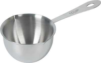 Taza medidora acero inox 1 taza 2 boquillas lavavajillas