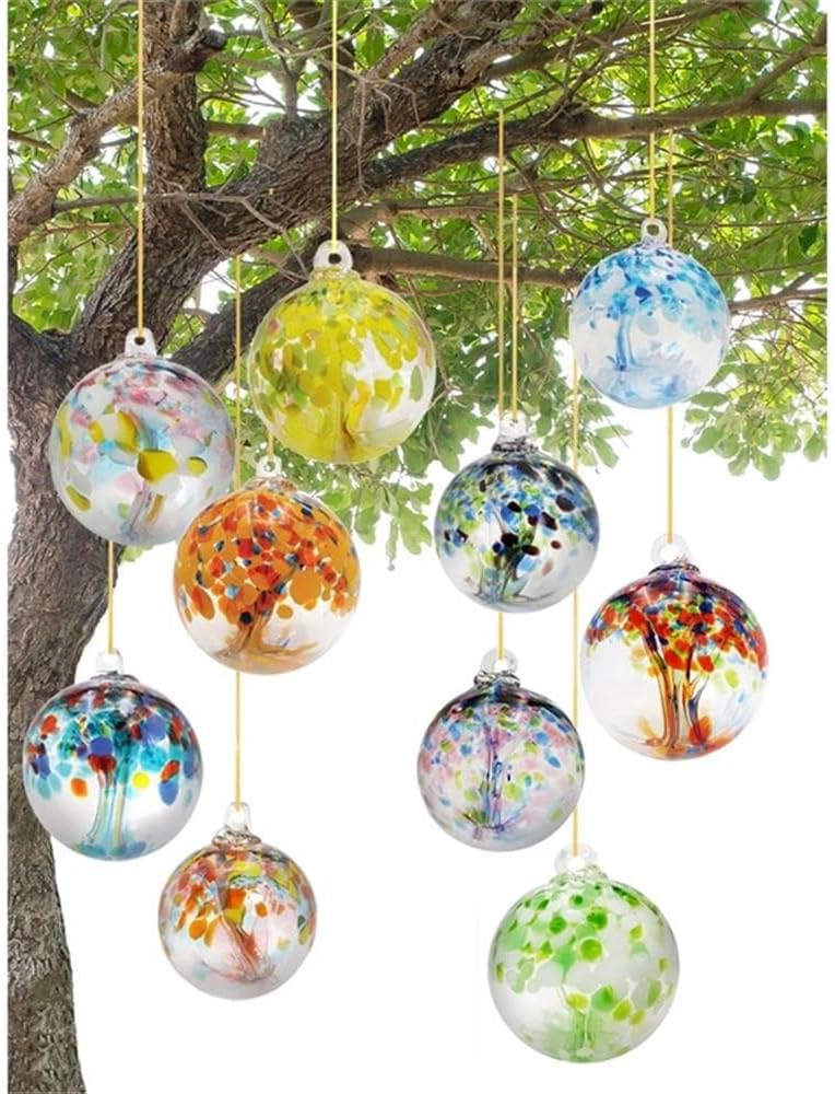 Globo de bruja vidrio soplado 8pulg colgante jardín