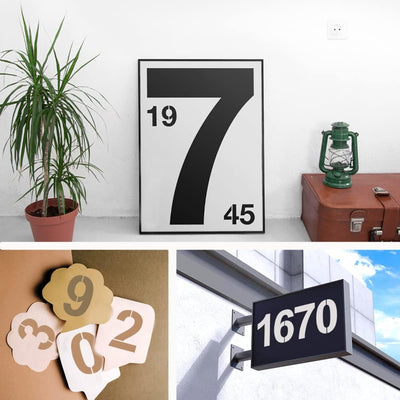 Plantillas plástico reutilizables 10pulg para letreros carretera