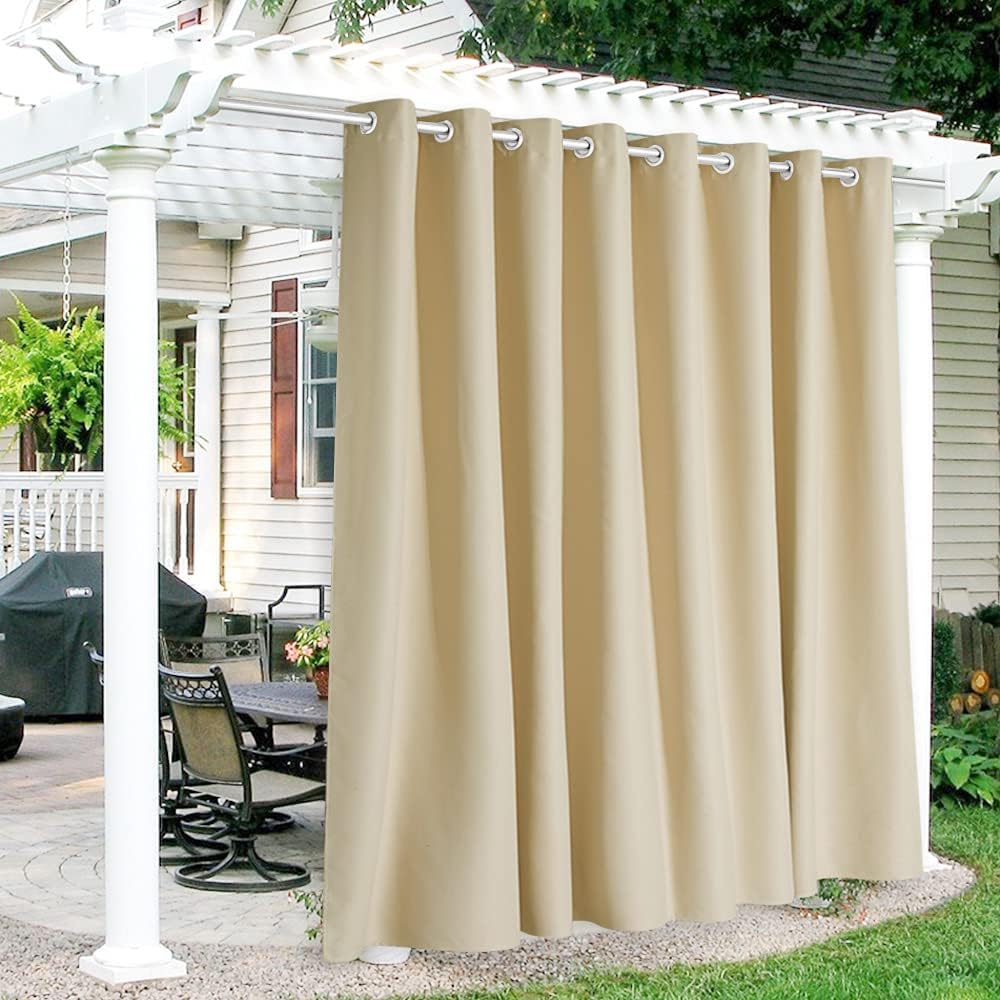 Cortinas impermeables para puerta francesa 120x84pulg
