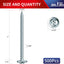 Tornillo madera #8x2pulg acero 500pzas cabeza braguero
