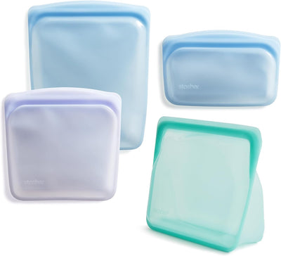 Bolsas silicona reutiliz. multiusos set 4 alimento